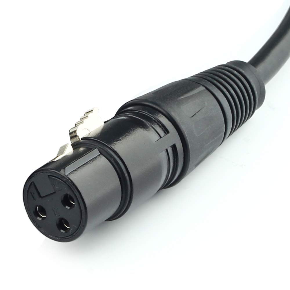 Siyear 3 Pin Xlr Female To 5 Pin Xlr Male Audio Cable For Microphone Dmx Stage Light Turnaround