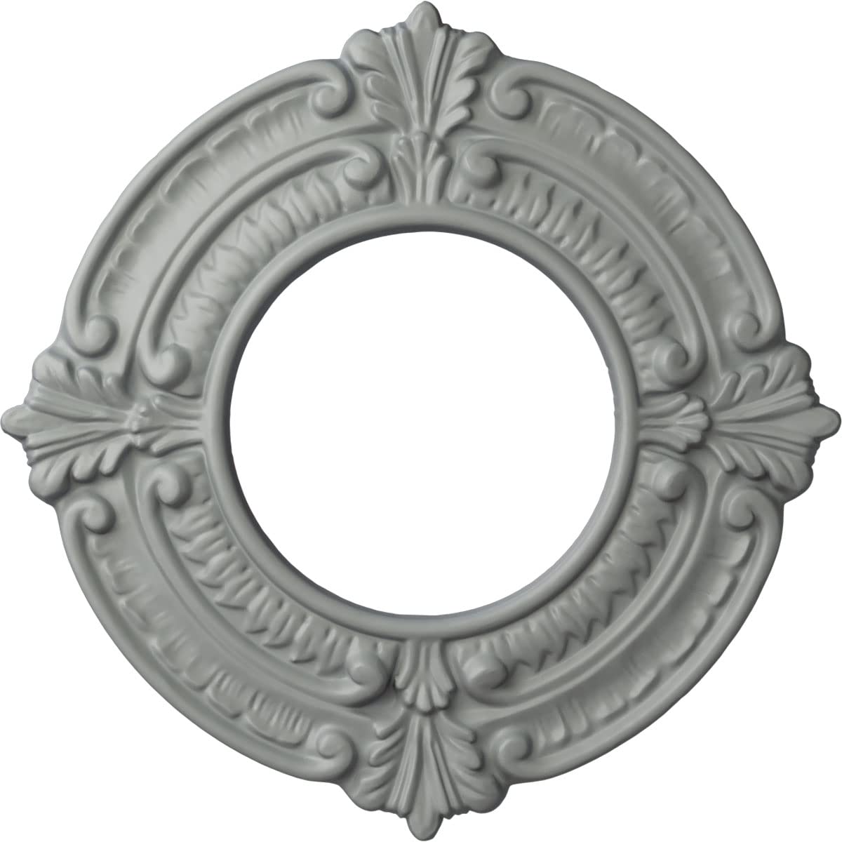Ekena Millwork Cm09Bn Benson Ceiling Medallion, 9''Od X 4 1/8''Id X 5/8''P, Primed