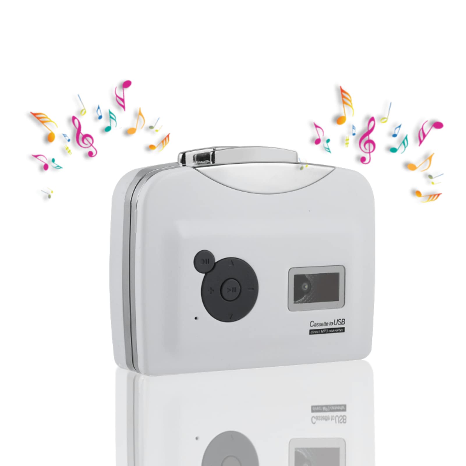 Zopsc Transfer Cassettes Tapes To Usb Flash Drive Cassette Tape To Mp3 Converter Plug And Play Support Battery Powered And Usb P