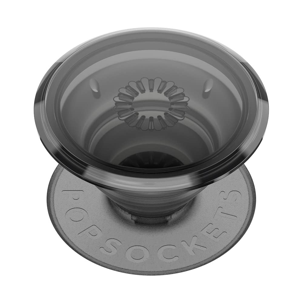 Popsockets Popgrip   Expanding Stand And Grip With Swappable Top   Translucent Black Smoke