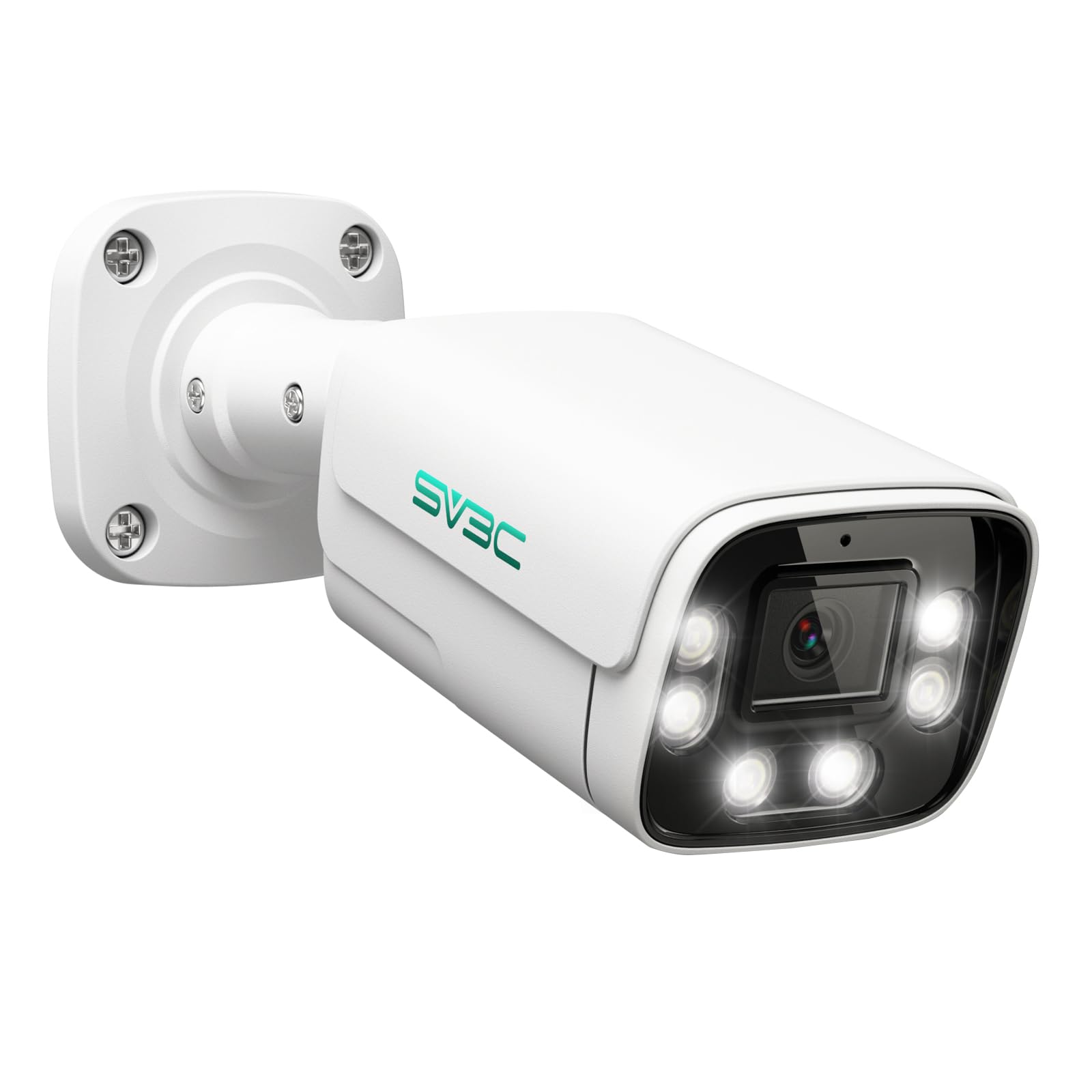 Sv3C 4K Poe Ip Camera Outdoor, 8Mp Poe Security Camera With 120Wide Angle, Smart Motion Detection, Ir/Color Night Vision, Two Wa