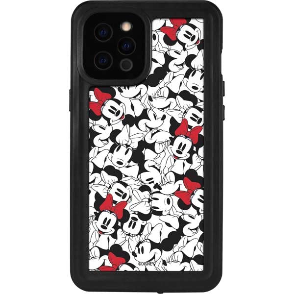 Skinit Waterproof Phone Case Compatible With Iphone 12 Pro Max   Officially Licensed Disney Minnie Mouse Color Pop Design