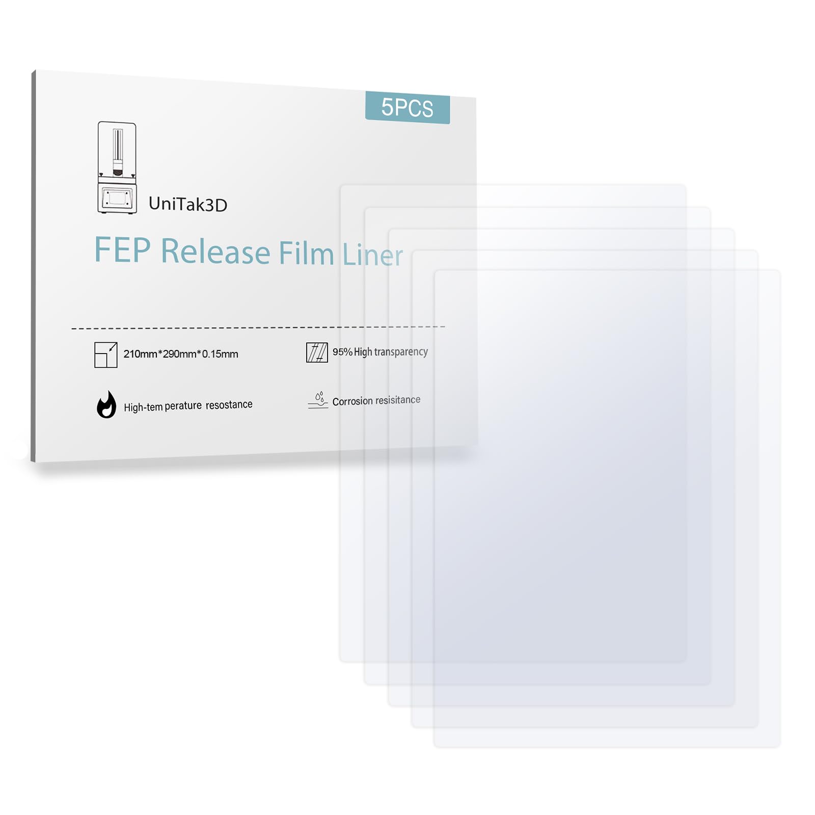 Photon Mono M5S Fep Release Film 210 * 290Mm,3D Printer Accessories Compatible With Anycubic Photon Mono M5S And Photon Mono M5