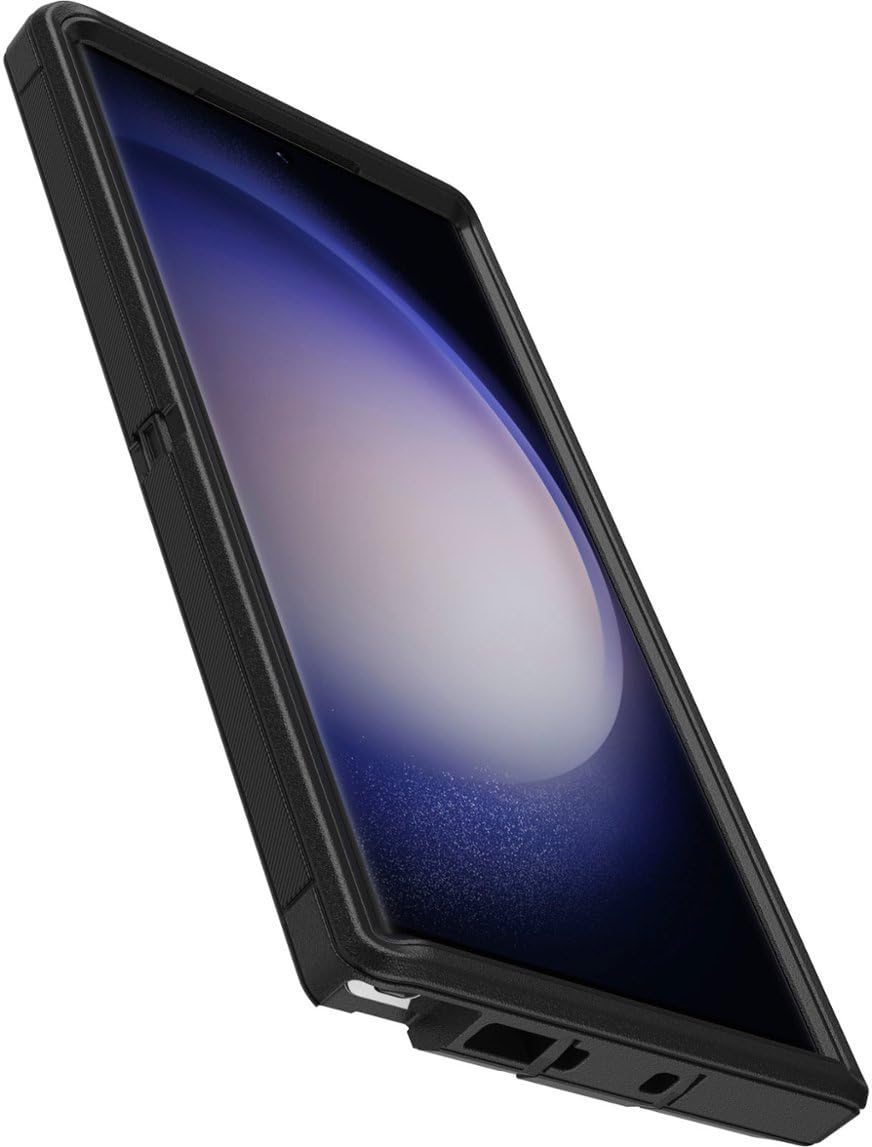 Otterbox Galaxy S23 Ultra (Only)   Defender Series Case   Black, Rugged & Durable   With Port Protection   Case Only   Microbial