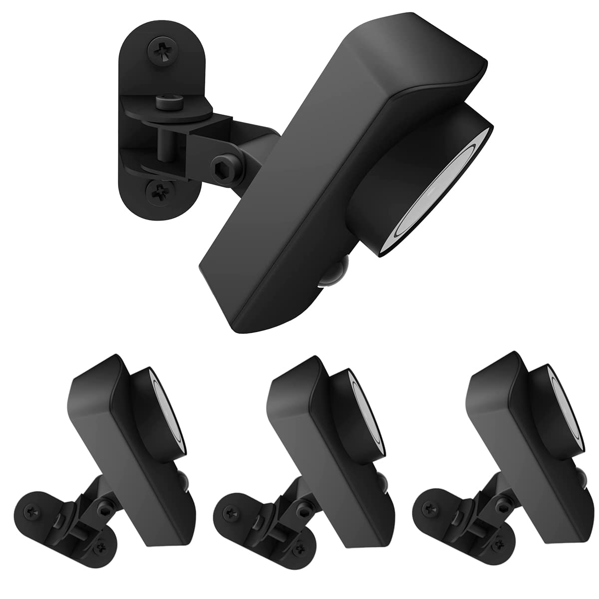 Teccle Pack Of 4 Upgrade Metal Wall Mount Compatible With Simplisafe Indoor Camera, Easy To Mount On Wall Or Ceiling