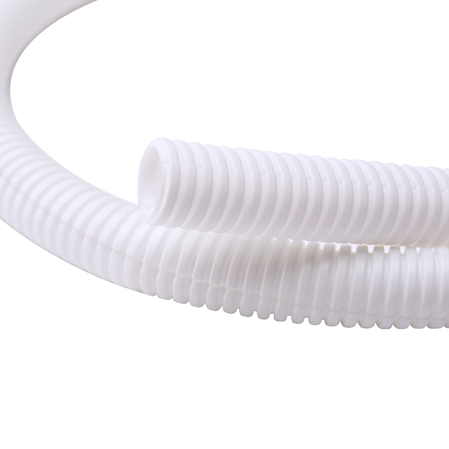 Alex Tech 10Ft   1 Inch Split Wire Loom Tubing Wire Conduit   White