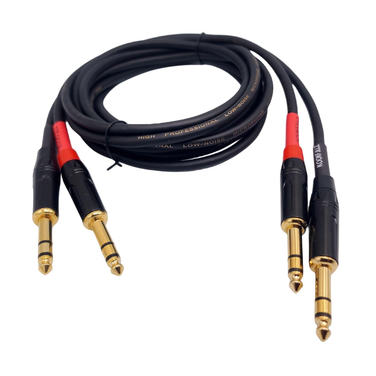 Kookfjllz Speakers Cable, 6 Foot Balanced Trs 1/4   , 2 Pack