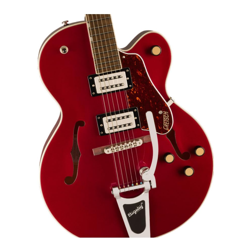 Gretsch G2420T Streamliner 6 String Right Handed Electric Guitar With Bigsby Tailpiece Arched Maple Hollow Body, All New Broadtr