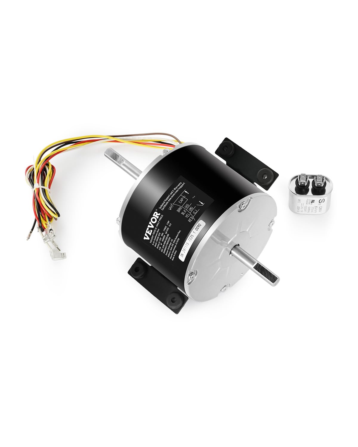 VEVOR 3315332.005 RV AC Fan Motor Replacement Genteq F48AF70A61, Dometic Brisk Air II Fan Motor, Compatible with Dometic Brisk A