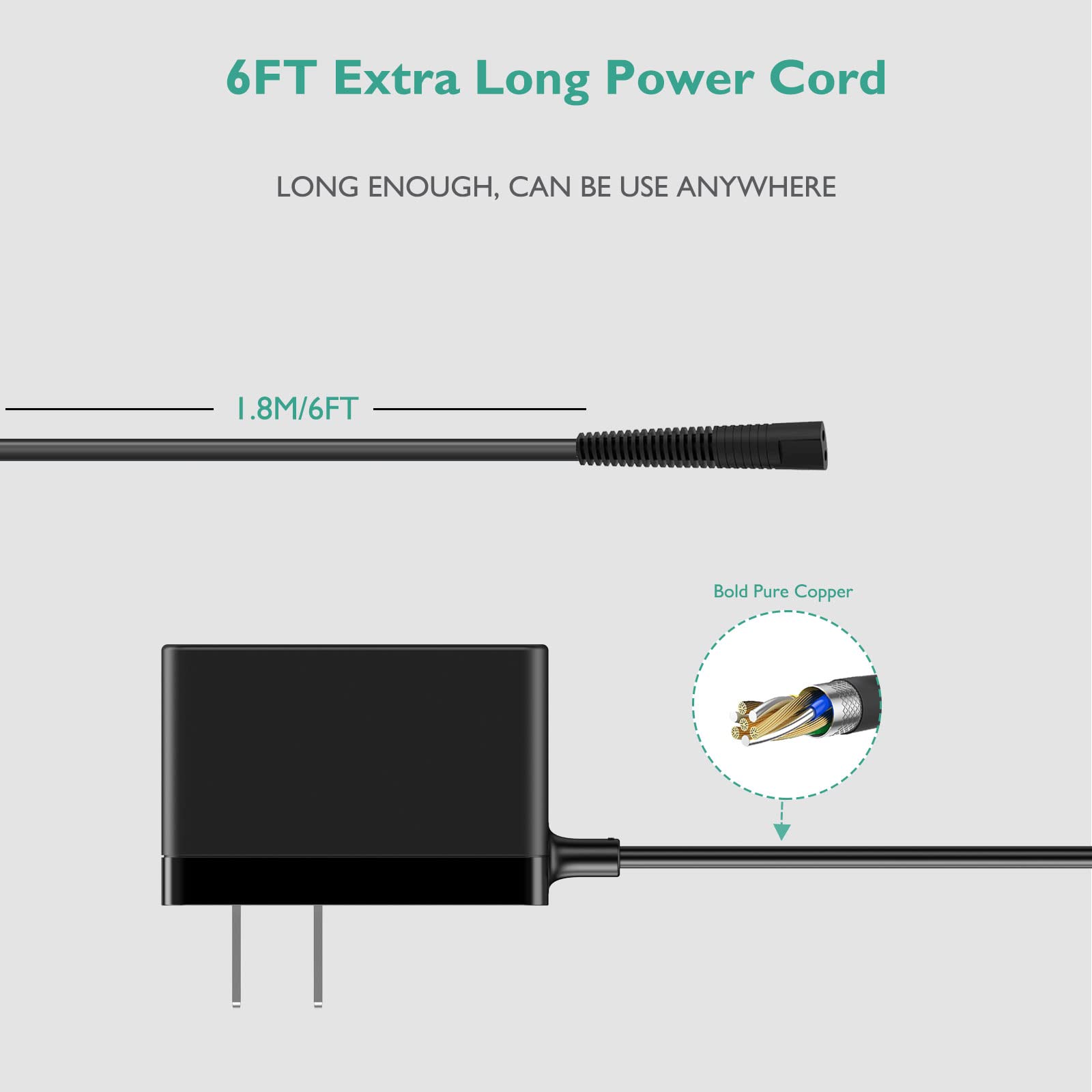 For Babyliss Pro Shaver Fxfs2 Charger, Lnauy Adapter Compatible With Babylisspro Barberology Cordless Metal Double Foil Shaver F