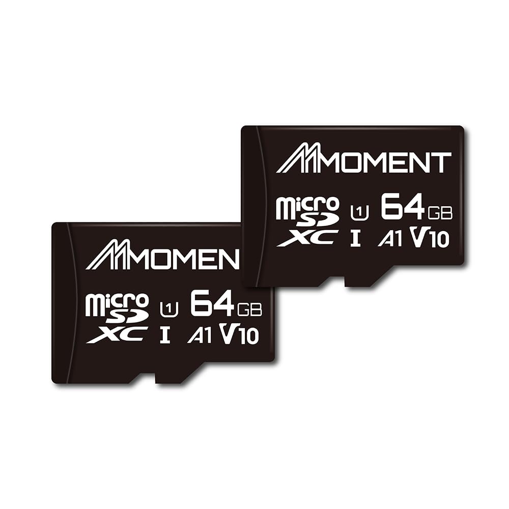 Mmoment 64Gb (2 Pack) Micro Sdhc Card, A1, Uhs I, U1, V10, Class 10 Compatible, Read Speed Up To 95 Mb/S, Sd Adapter Included