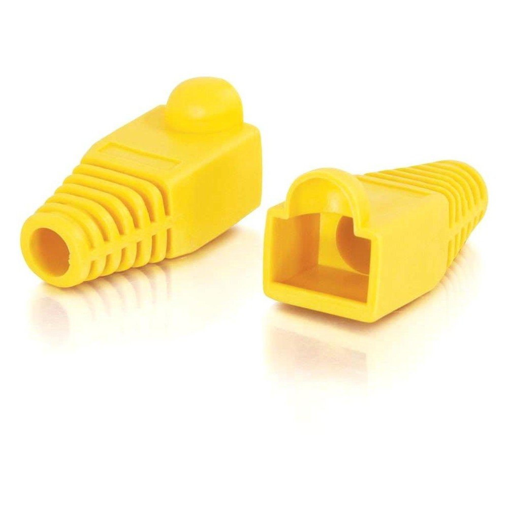 Rj45 Snagless Boot Cover (6.0Mm Od)   Yellow   50Pk