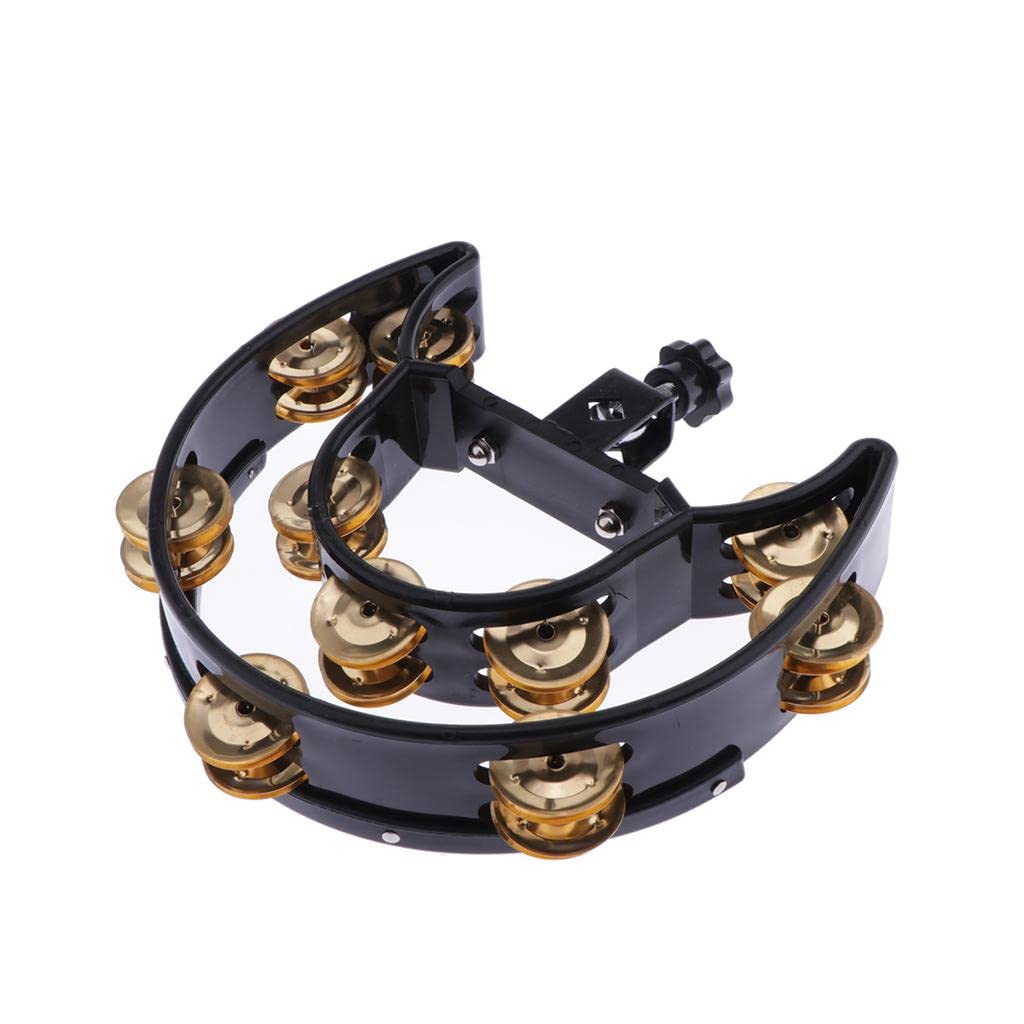 SECRET DESIRE Music Rattle Tambourine Handbell Shaker with Copper Jingles Jazz Drum Acc 3