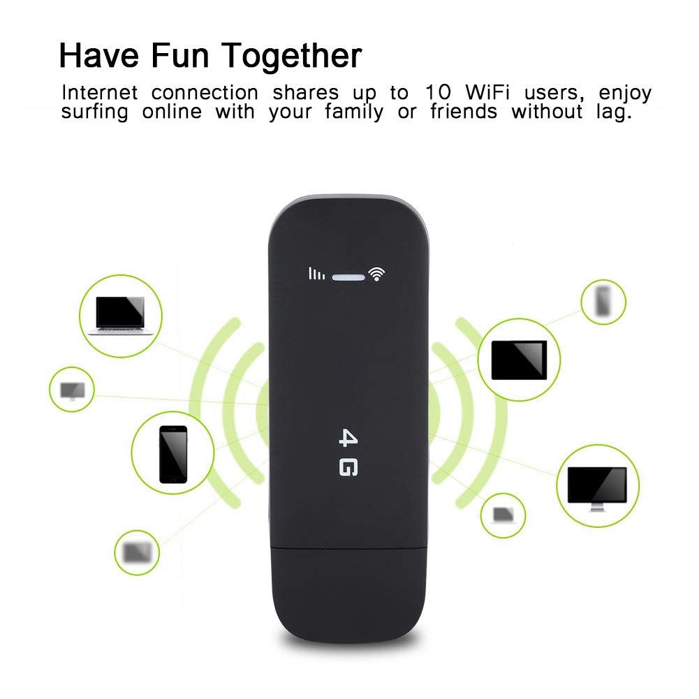 Wireless Network Router, 4G Lte Usb Portable Wifi Router Pocket Mobile Hotspot Wireless Network Smart Router Internet Connection