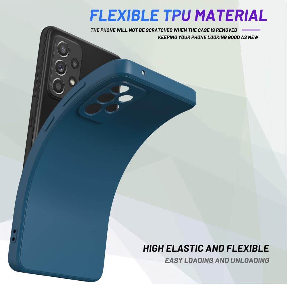 Wogroo For Samsung Galaxy A72 Case Dark Blue, Scratch Resistant With Soft Touch, Slim Thin Phone Cover For Samsung Galaxy A72