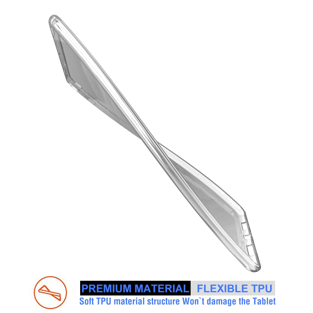 Puxicu Clear Case For Ipad Pro 9.7 (2016 Old Model), Slim Design Flexible Soft Tpu Protective Cover For Ipad Pro 9.7 Inch (Model