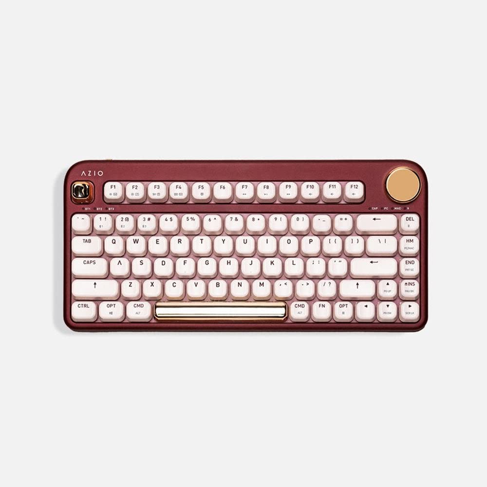 Azio Izo Wireless Bt5/Usb Pc & Mac Mechanical Keyboard, Baroque Rose