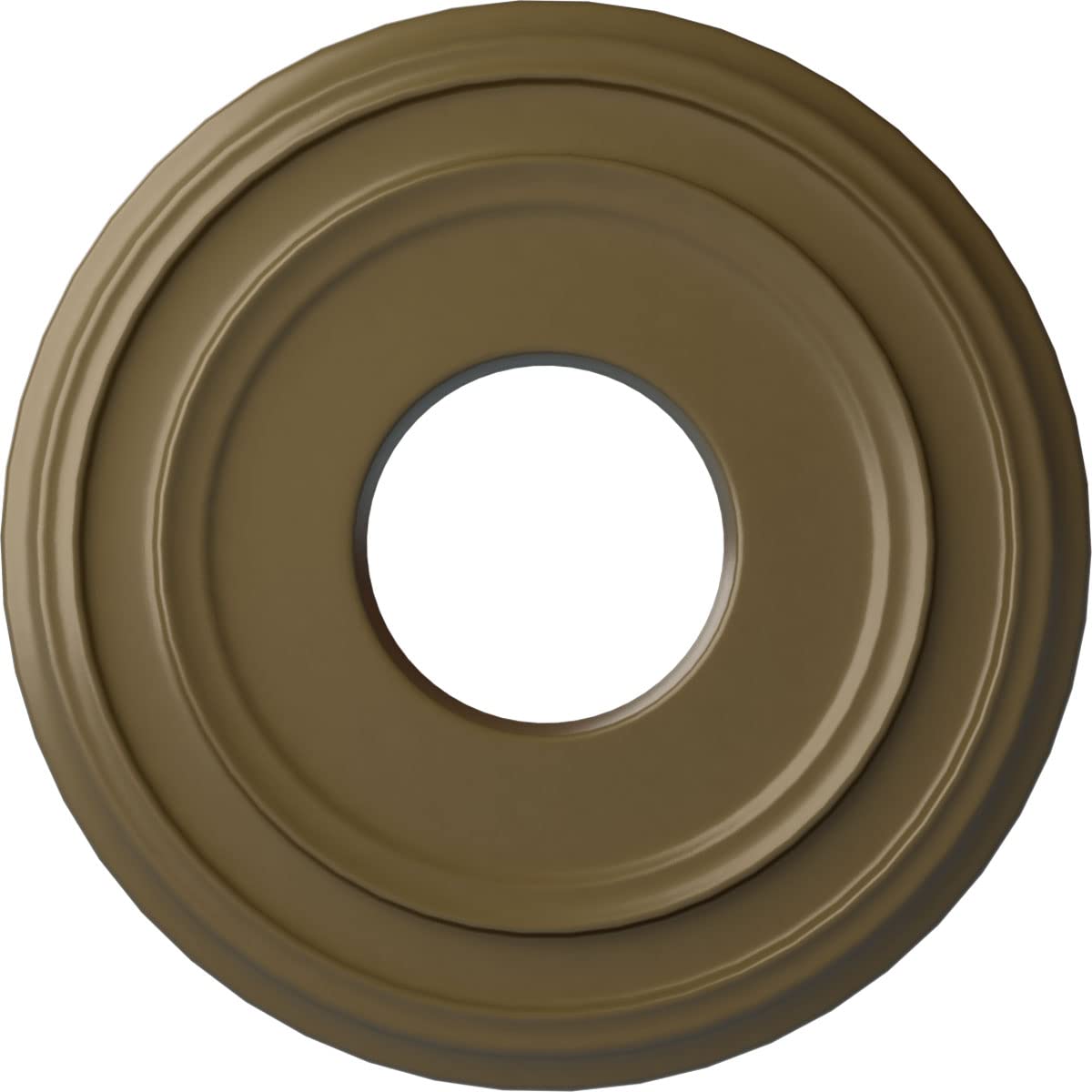 Ekena Millwork CM12CLMMF 12-3/8 x 4 x 1-1/8 Classic Ceiling Medallion, Mississippi Mud