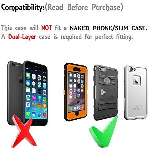 Aiscell Holster Clip Pouch Sideways Heavy Duty Nylon Pocuh Wallet Case Holster For Iphone 16 Pro, 16,15 Pro,15,14 Pro,14,13 Pro,