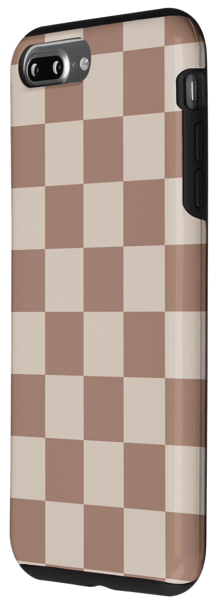 Iphone 7 Plus/8 Plus Brown Classic Checkered Big Checkerboard Case