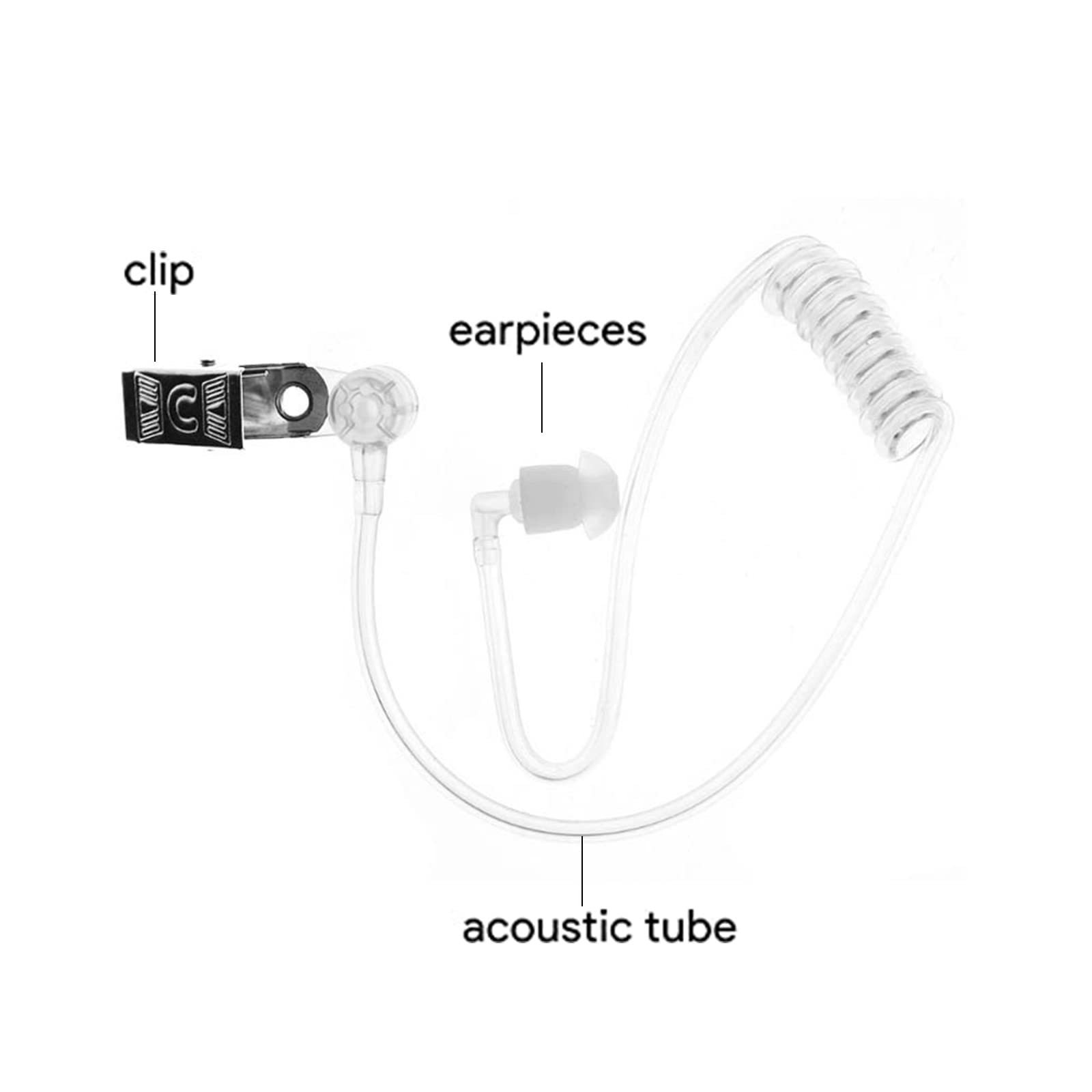 Degpum Secret Spy Earpiece Headphones, Spy Earpiece, Secret Service Earpiece, Fbi Cia Secret Service Security Guard Ear Piece Co