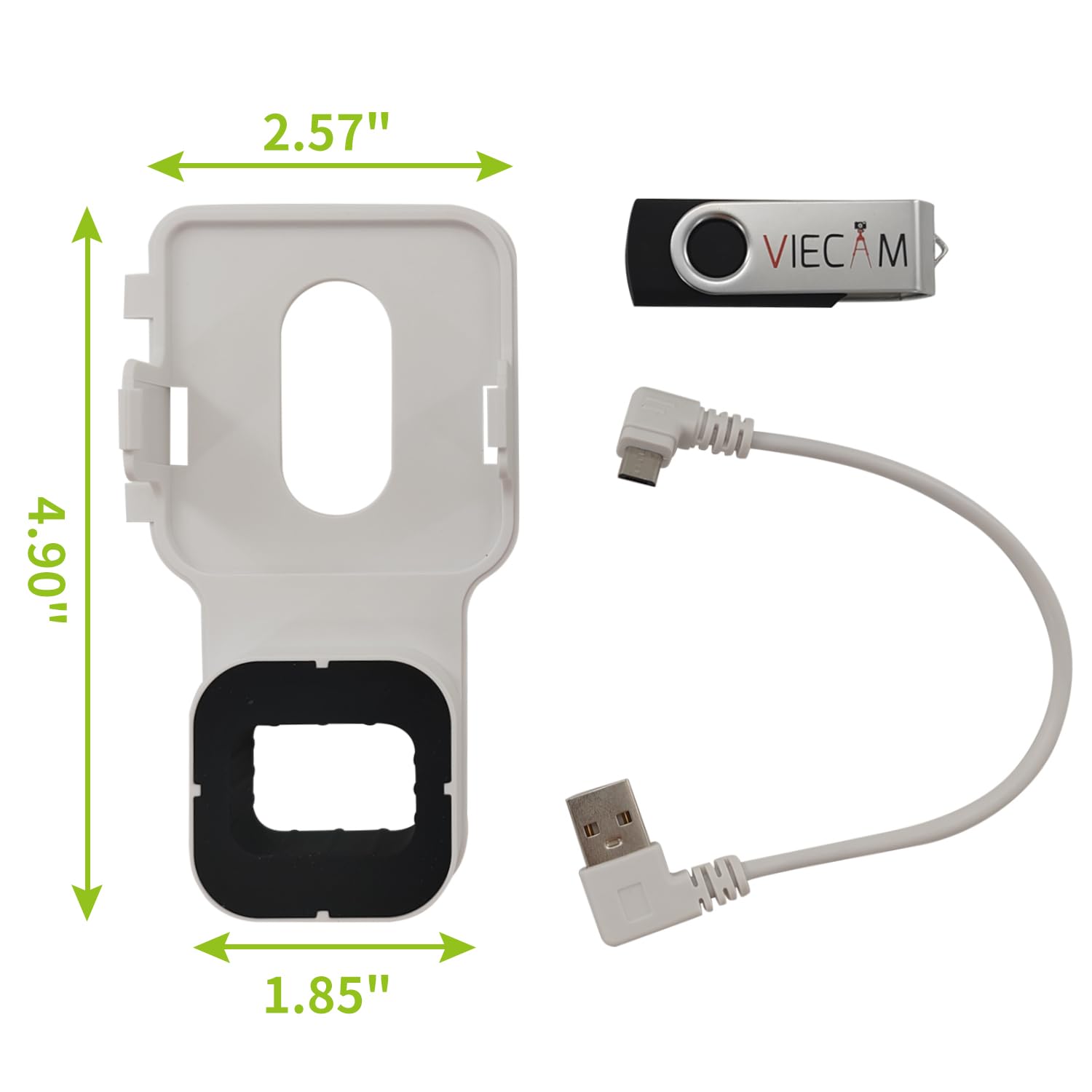 Viecam 128Gb Usb Flash Drive And Outlet Wall Mount For Blink Sync Module 2: Space Saving And Easy Move Mount Bracket Holder For