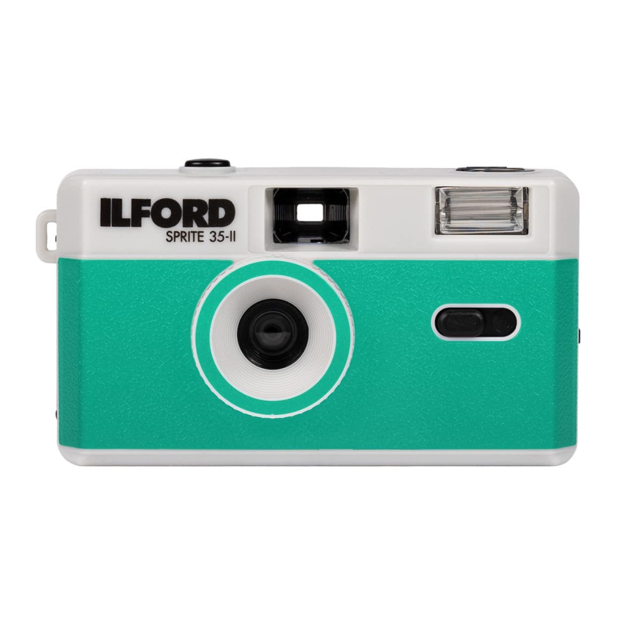 Ilford Sprite 35 Ii Reusable/Reloadable 35Mm Analog Film Camera (Silver And Teal)