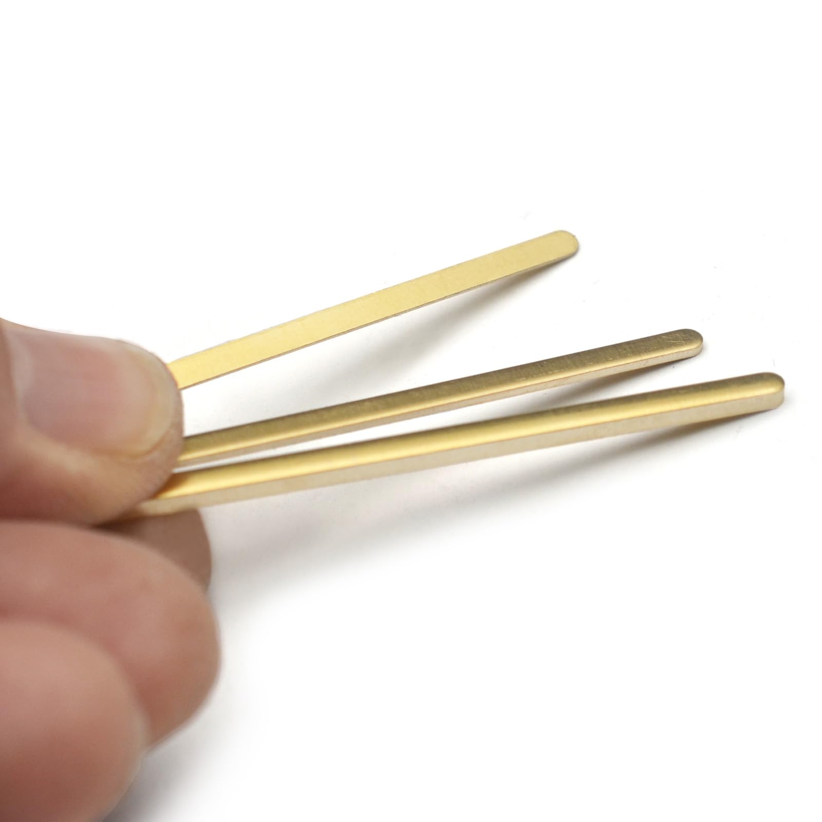 Maxcheer 3Pcs Saddle/Nut Height Adjusting Shim Brass Durable Heightening Gasket 72X2.8Mm Three Thicknesses Of 0.5/1.0/2.0Mm Luth