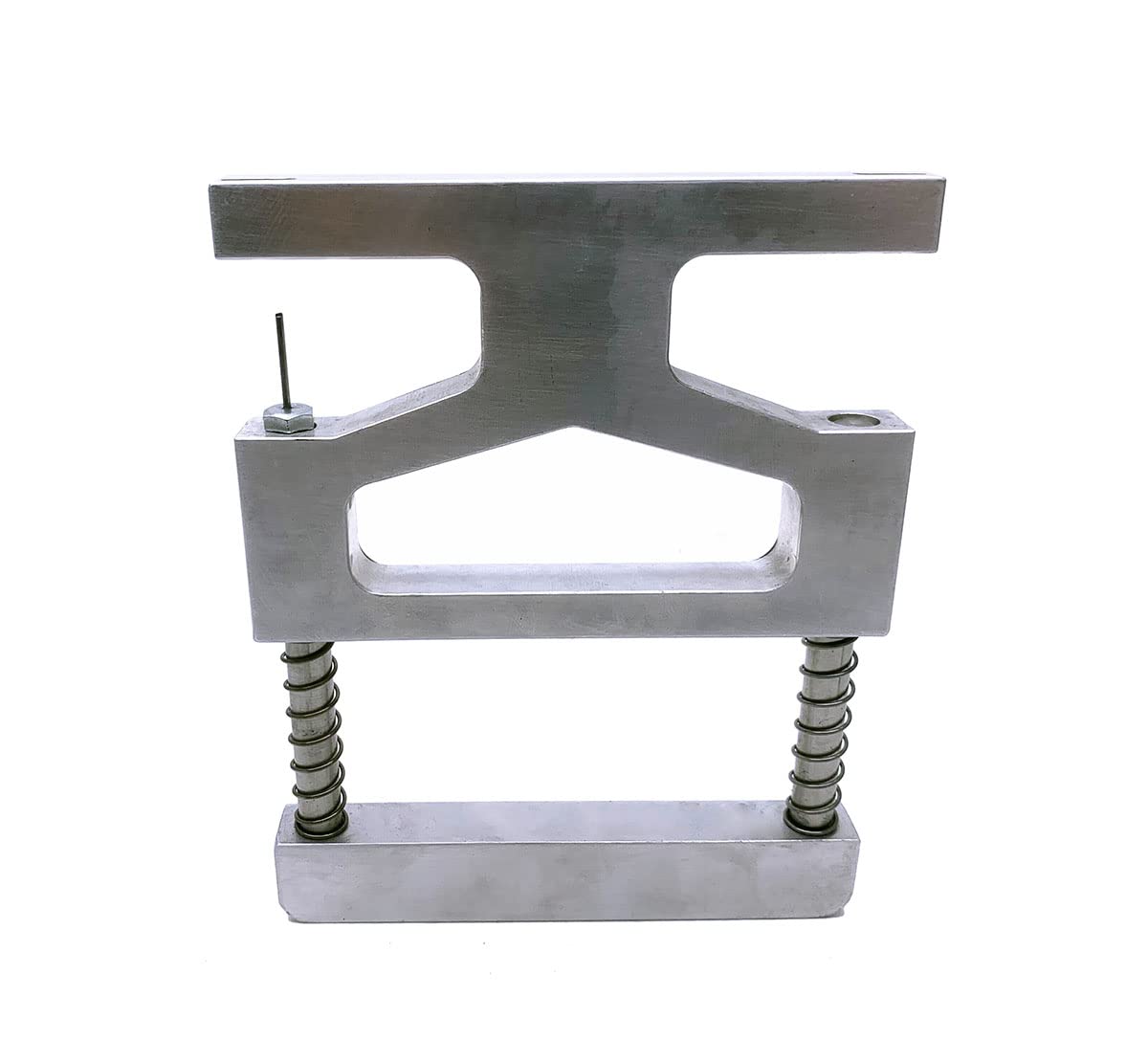 Jiayouy Spring Loaded Piano Center Pins Removal/Extracting Tool Piano Tuning Tool Silver   5.3''X 4.2''