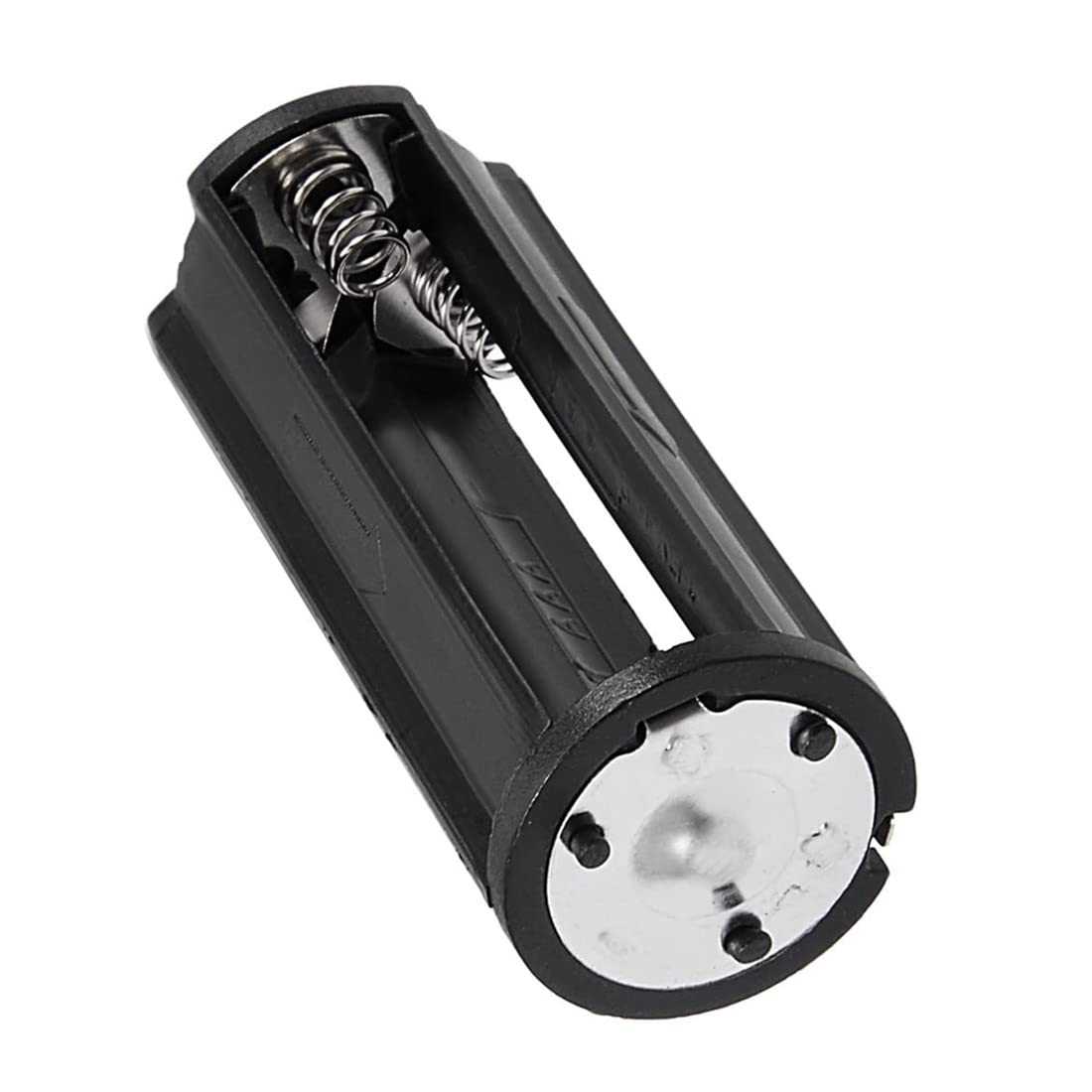 Bnafes 3 X 1.5V Aaa Series Connection Plastic Black Cylinder Battery Storage Holder Case Adapter Black   (6 Pcs)