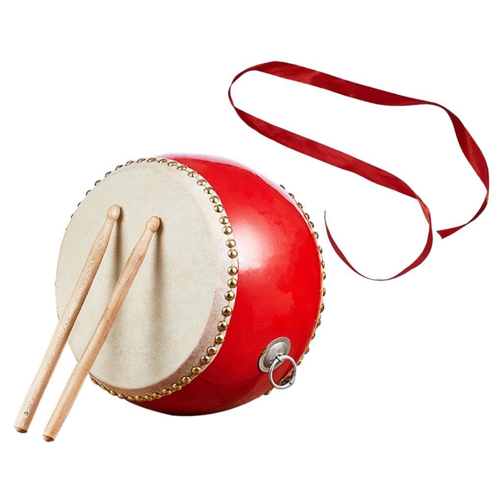 Enakshi (LABEL) Creations Kids Waist Drum Music Material Rhythm Hand Tambourine For Chinese Folk Dance Round Waist DrumMusical I