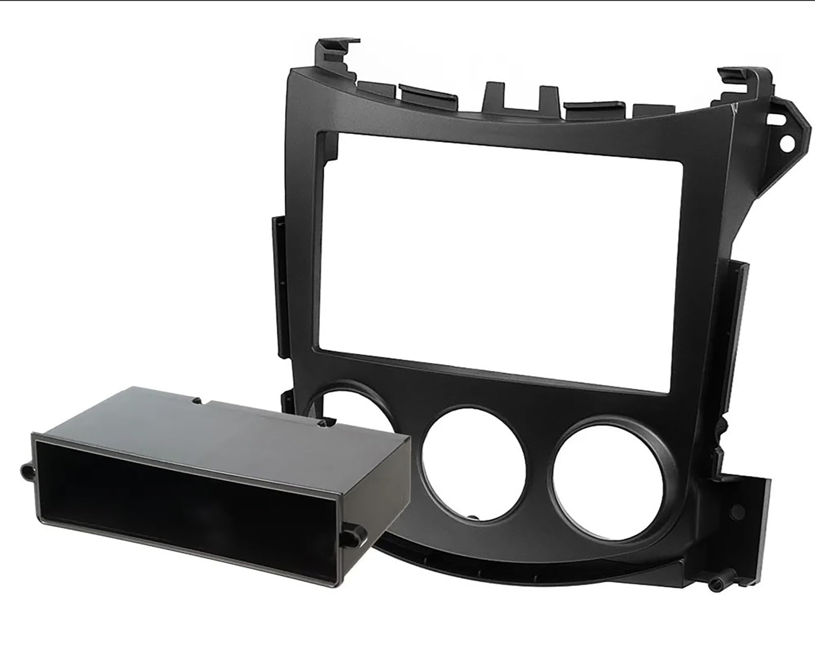 Scosche Nn1665B Compatible With 2009 19 Nissan 370Z Iso Double Din & Din+Pocket Dash Kit Black