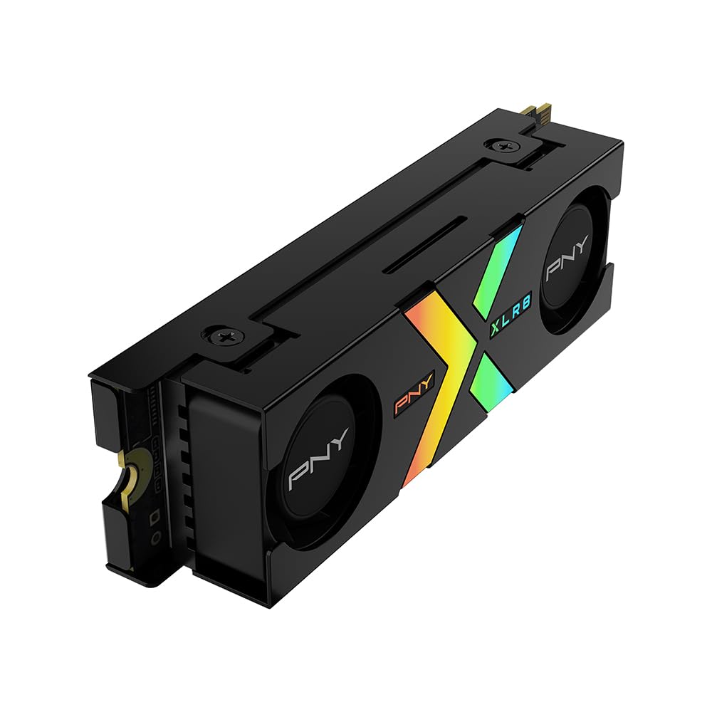 Pny Cs3150 Xlr8 Gaming Epic-X Rgb 1Tb Pcie Gen5 X4 Nvme M.2 Ssd With Rgb Dual Fan Heatsink - Microsoft Directstorage Compatible