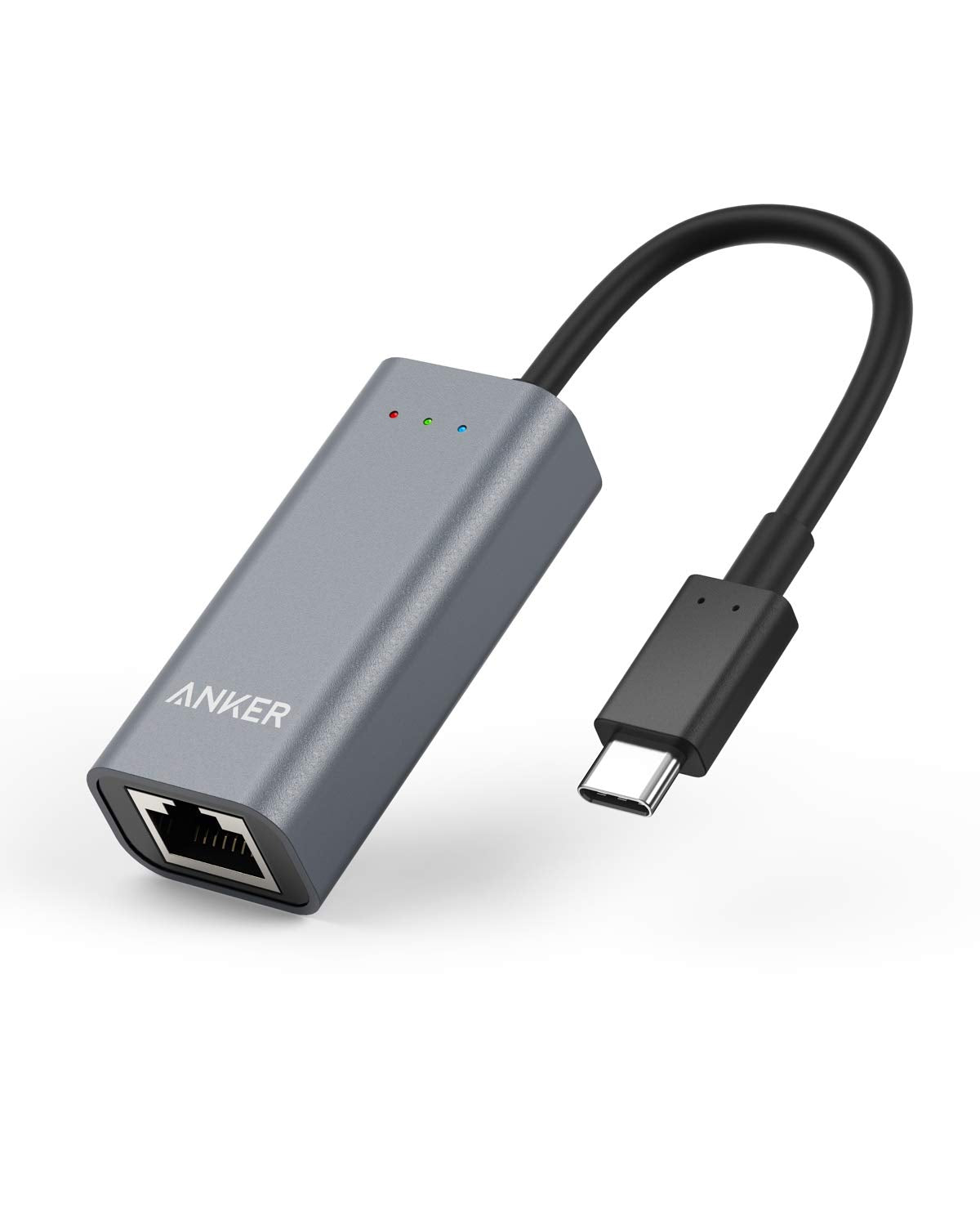 Anker Usb C To Ethernet Adapter, Portable 1 Gigabit Network Hub, 10/100/1000 Mbps, For Macbook Pro, Ipad Pro 2019/2018, Chromebo