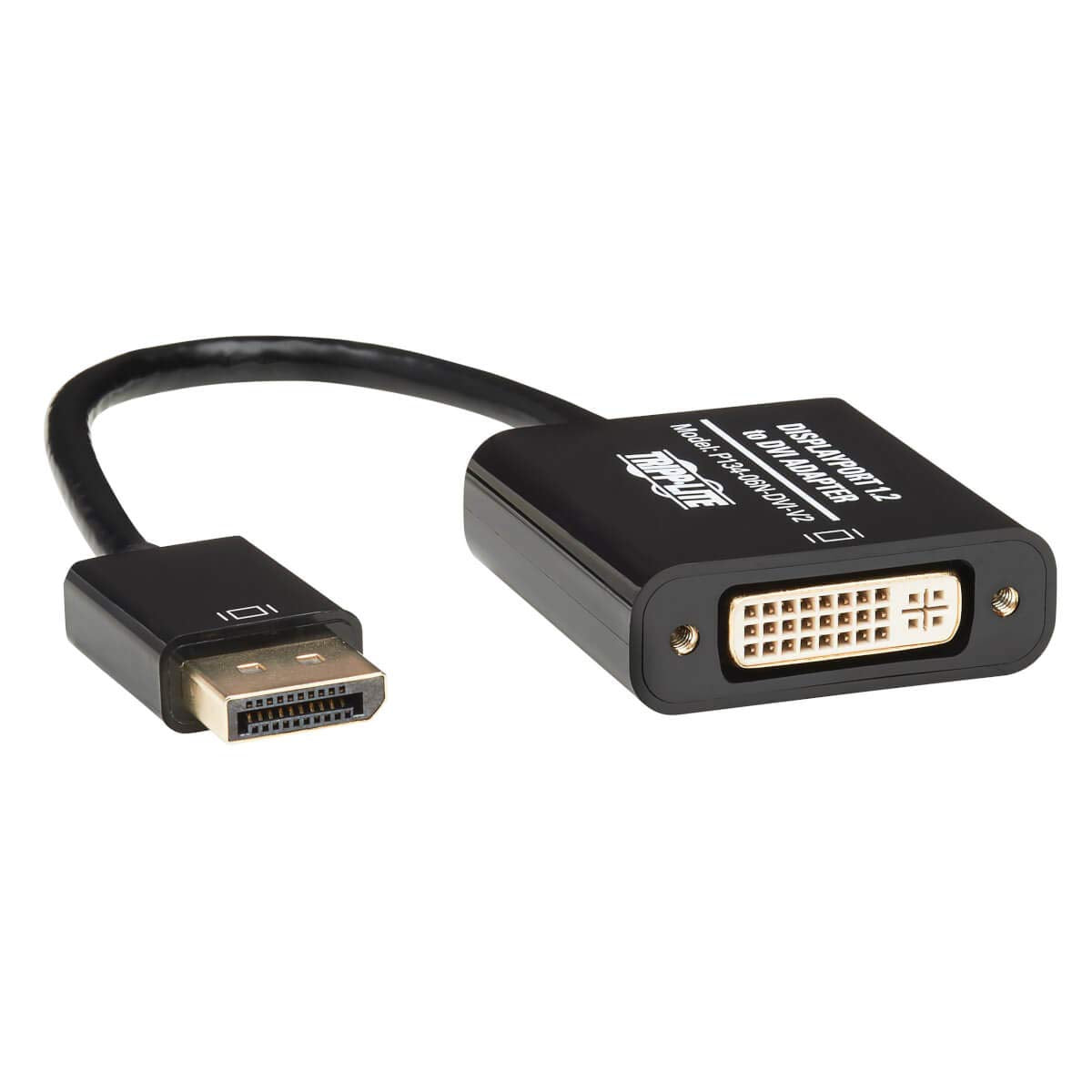 Tripp Lite Displayport To Dvi Active Adapter Cable Video Converter Displayport 1.2 Dp2Dvi 6In (P134 06N Dvi V2)