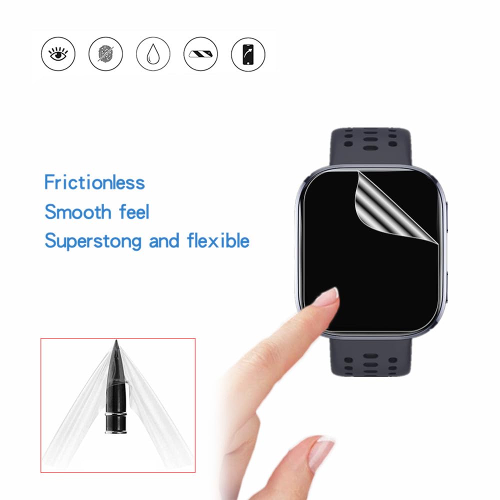 Mihence Compatible For Amazfit Bip 6 Screen Protector, Hd Tpu Protective Film Compatible For Bip 6 Smartwatch (6Pcs)