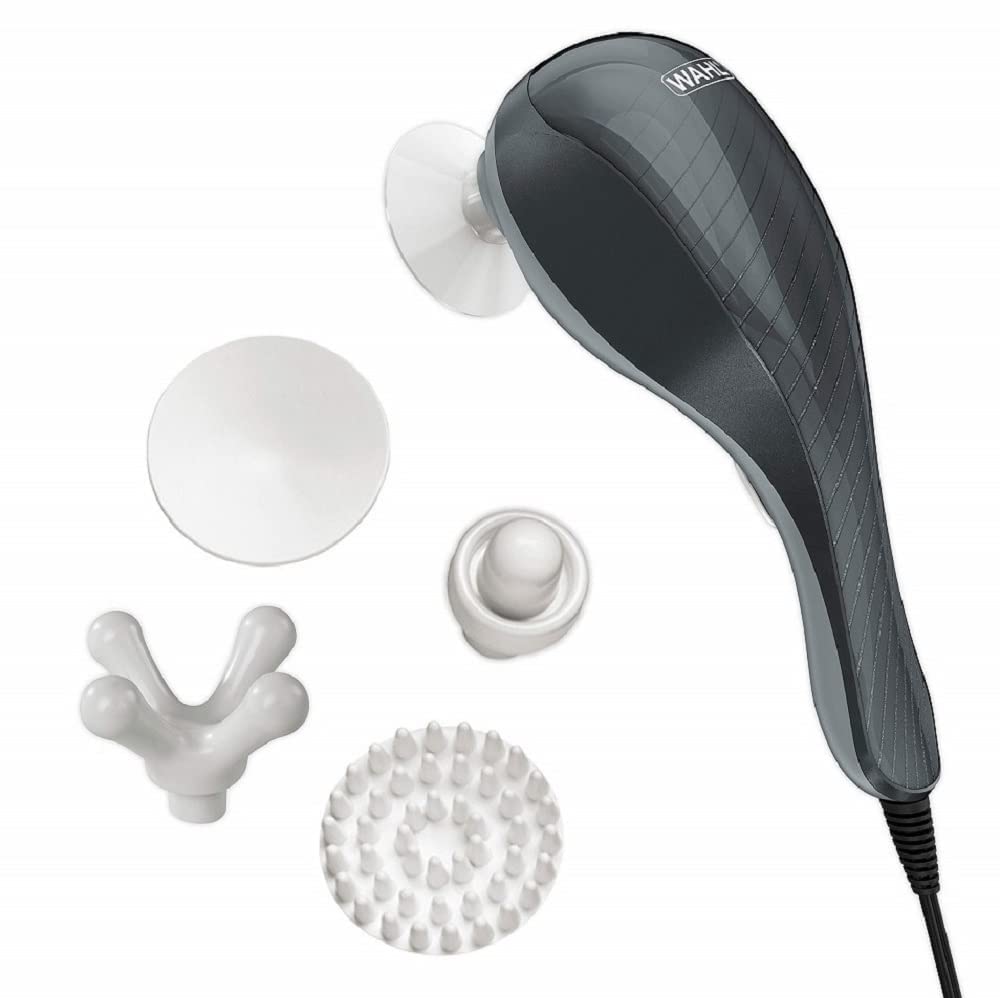 Wahl All Body Corded Light Soothing Vibratory Massager With 4 Attachment Heads   2 Massaging Speeds   Massage Tools For Back, Fo