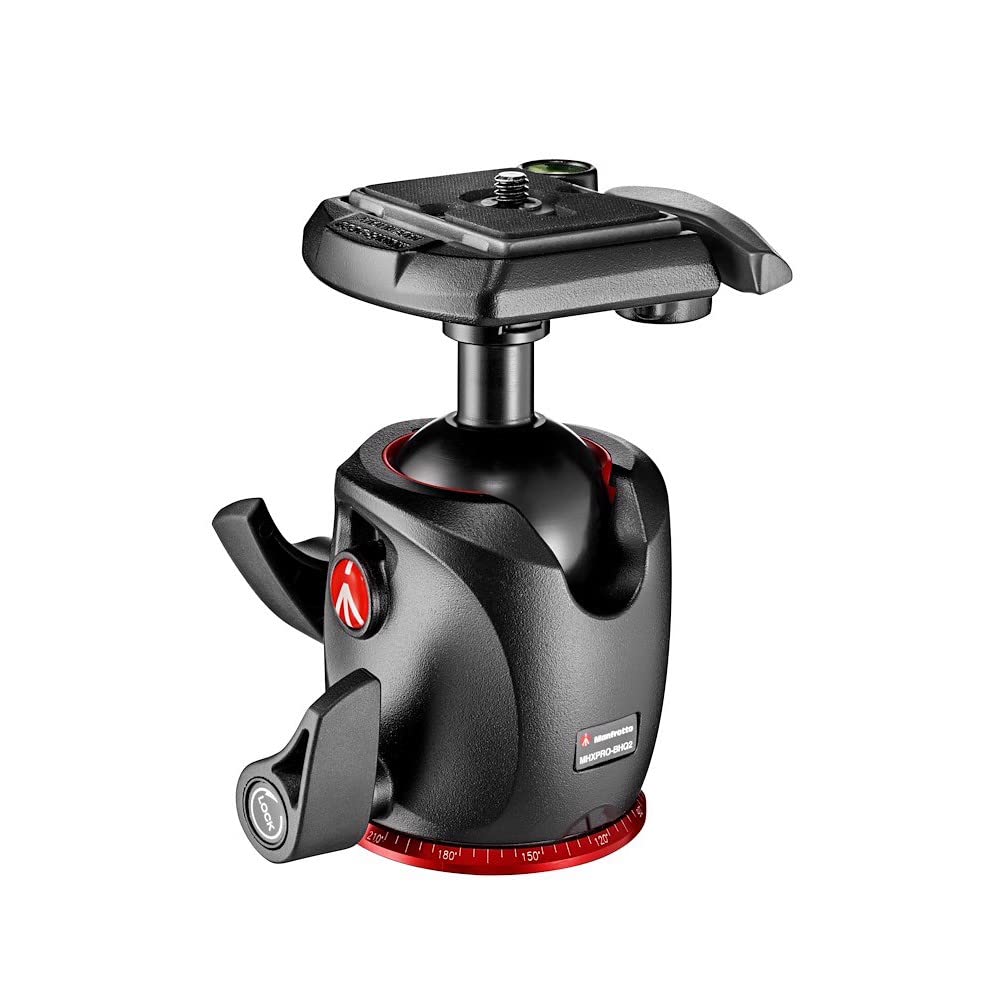 Manfrotto Xpro Ball Head With 200Pl Quick Release Plate, High Precision, Compatible With Photography Equipment, For Camera Tripod, For Content Creation