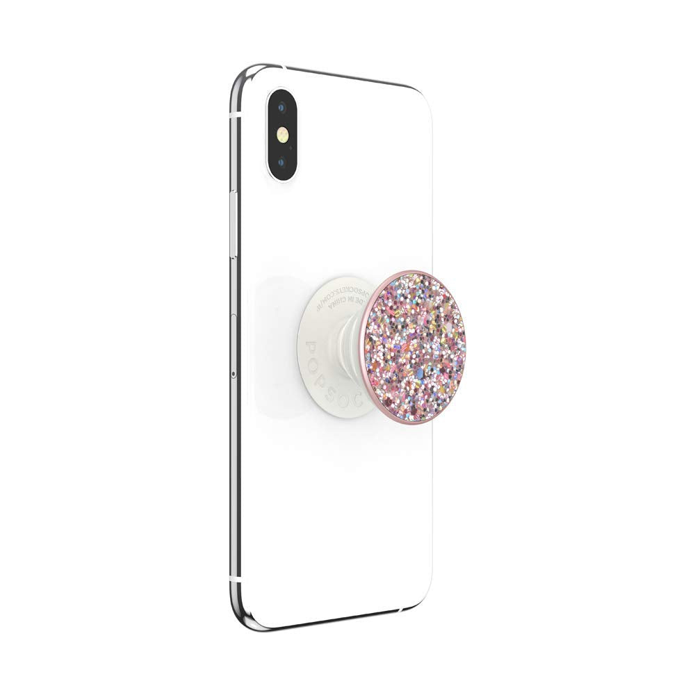 Popsockets Phone Grip With Expanding Kickstand, Glitter Popgrip   Rosebud