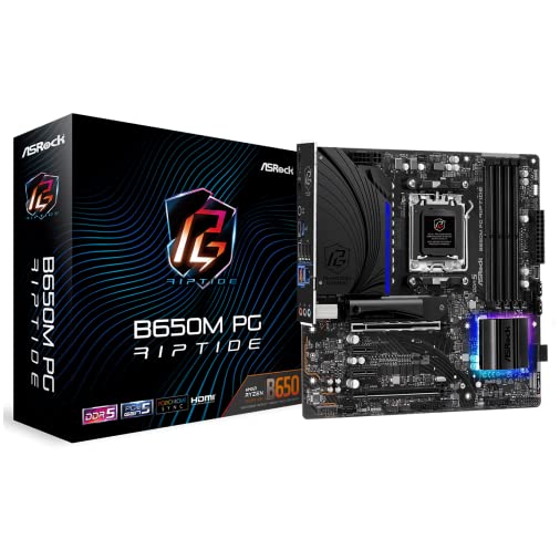 Asrock B650M Pg Riptide Amd Ryzen 7000 Series Processors Motherboard