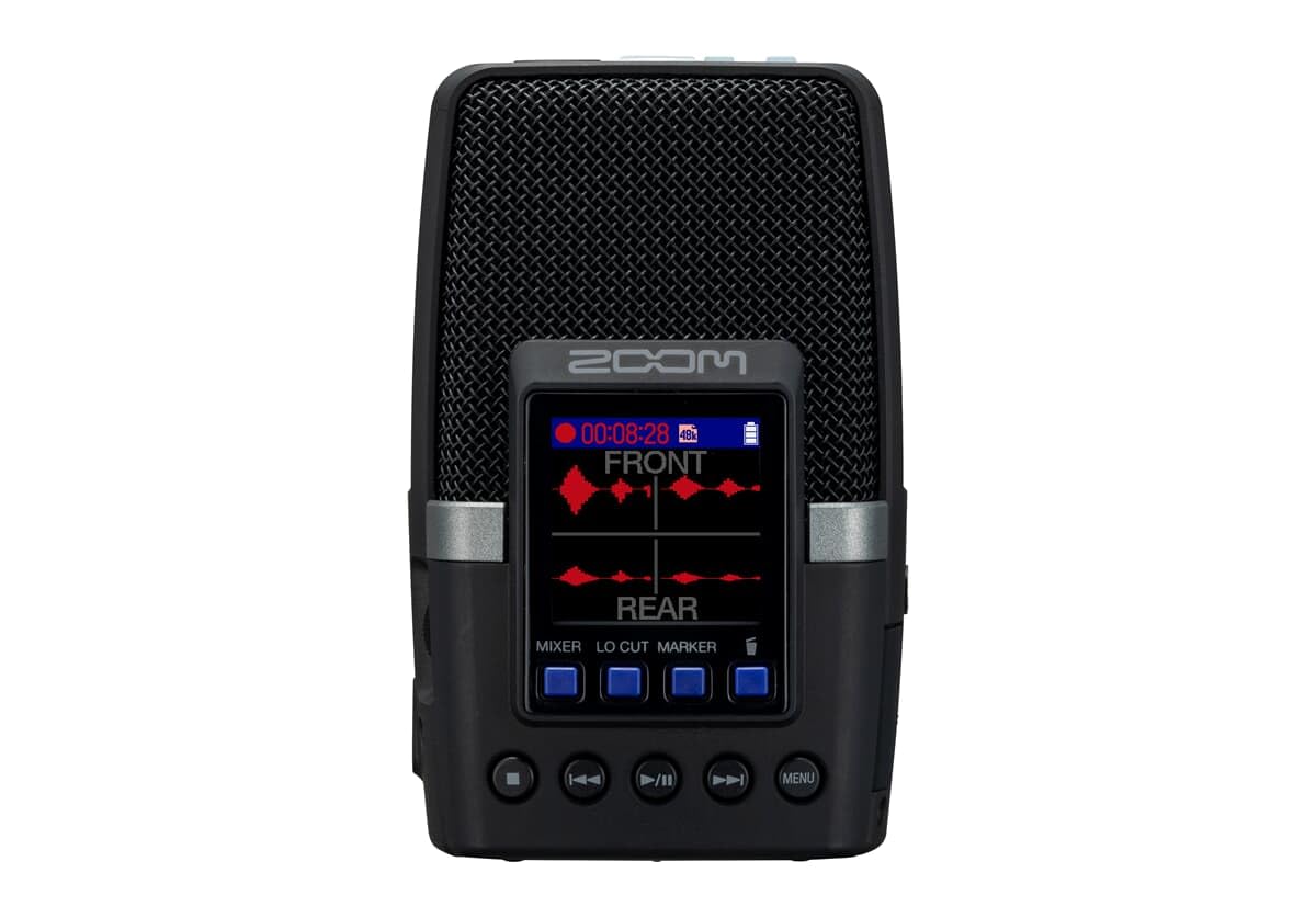 Zoom H2Essential Multi Mic Handy Recorder With 3 Integrated Microphones For 9 Recording Modes, Surround Recording, 32 Bit 96 Khz