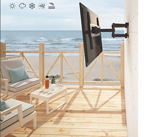 Mount Plus MP LPA36 443W Outdoor Full Motion Swivel Weatherproof Tilt TV Wall Mount for Most 32�~70� TVs Perfect Solution for Outdoor TV (Max VESA 400x400)