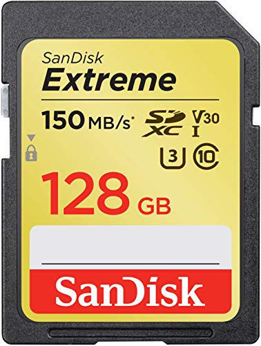 Sandisk 128Gb Extreme Sdxc Uhs I Card   C10, U3, V30, 4K Uhd, Sd Card   Sdsdxv5 128G Gncin