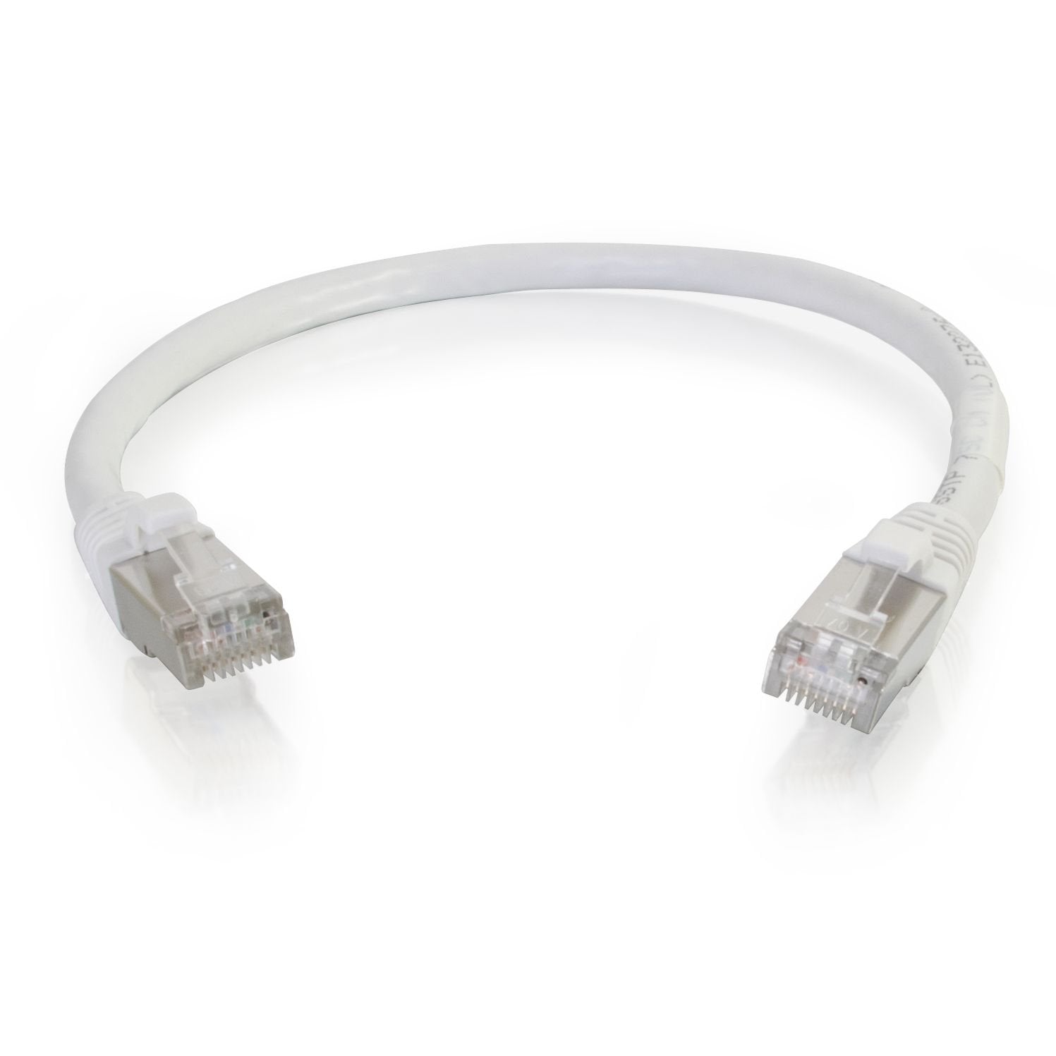 C2G Legrand Cat6 Ethernet Cable, Snagless Shielded Cat6A Patch Cable, White Network Patch Cable, 10 Foot Snagless Stp Ethernet C