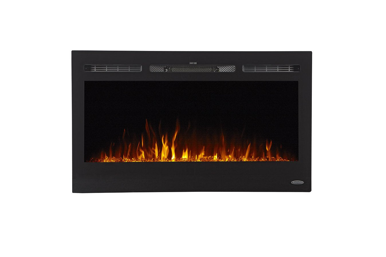 Touchstone Smart Electric Fireplace The Sideline 36 Inch Wide In Wall Recessed 30 Realistic Ember Color/Flame Options 1500W Heat