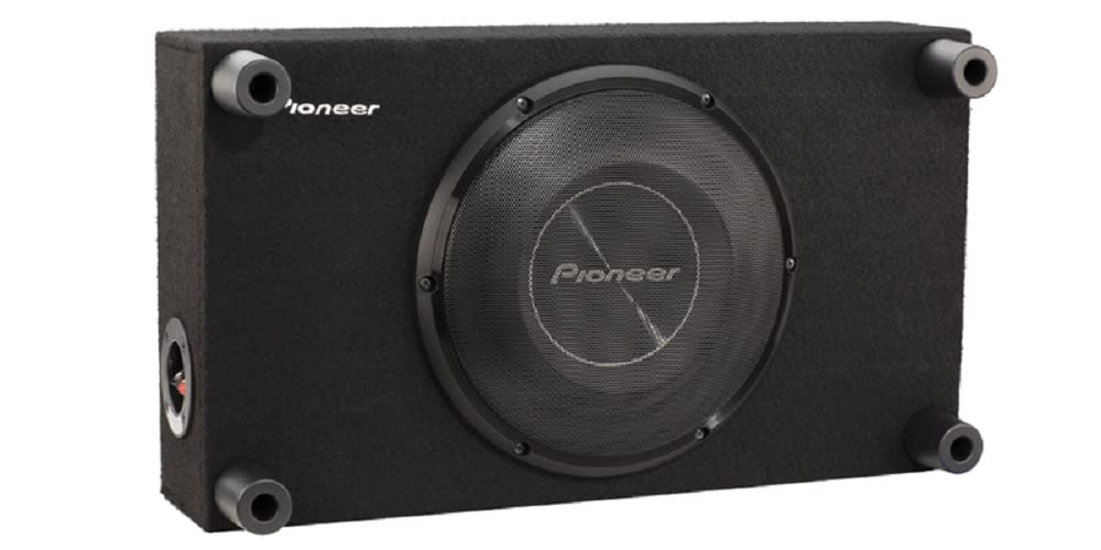Pioneer Single 10'' Shallow Mount Pre Loaded Enclosure   1200 Watts 2Ohm