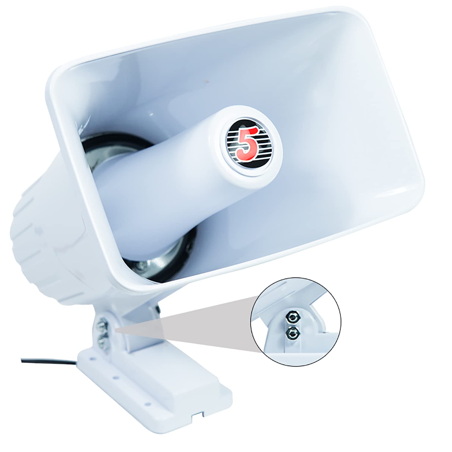 5 Core Outdoor Indoor Pa Horn Speaker Waterproof And Loud 8 Power Horn 65W Peak Power 180 Degree Swiveling Adjustable Bracket Ea