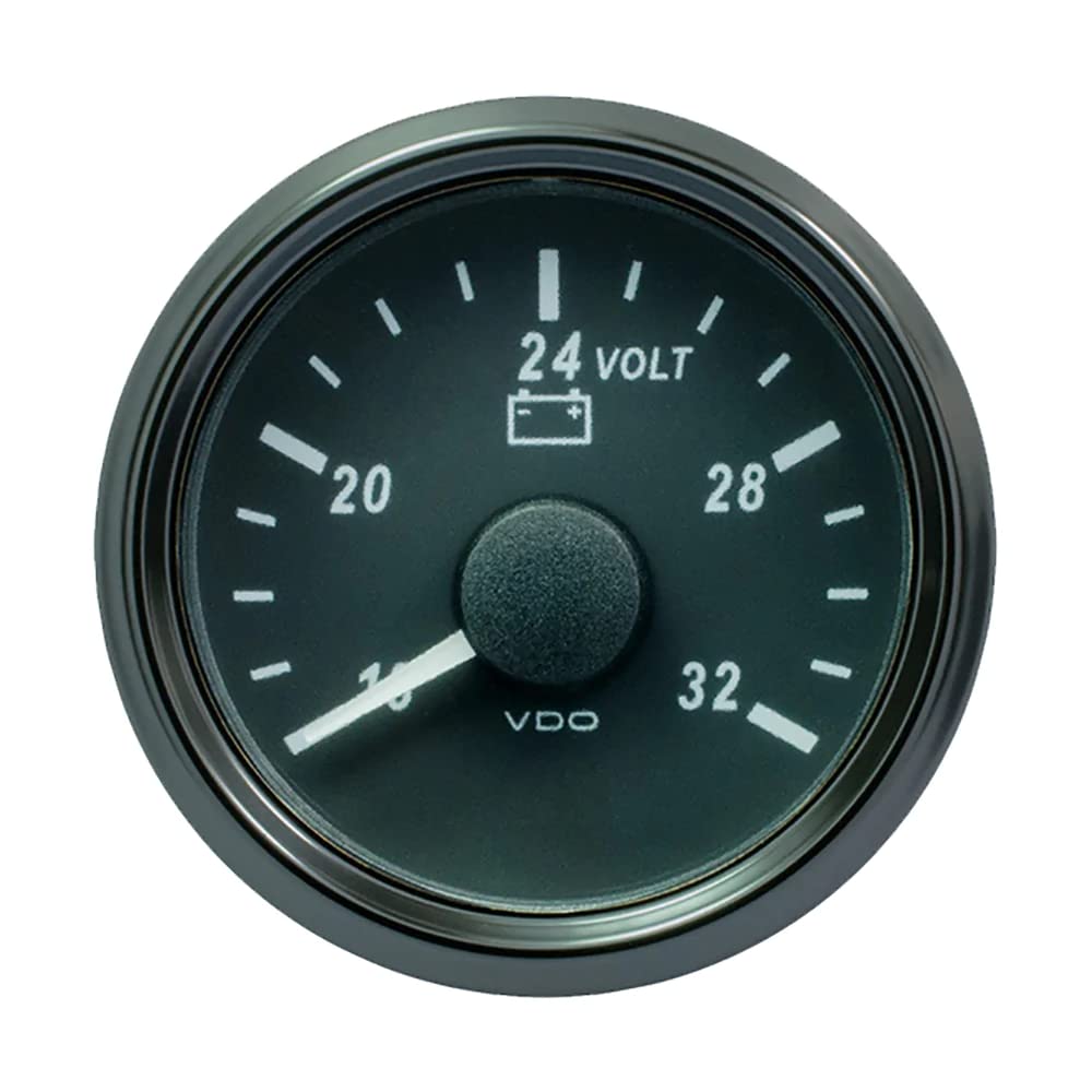 Vdo Singleviu 52Mm (2-1/16'') Voltmeter F/24V Systems - 32V,WBAUVB08LZXR943