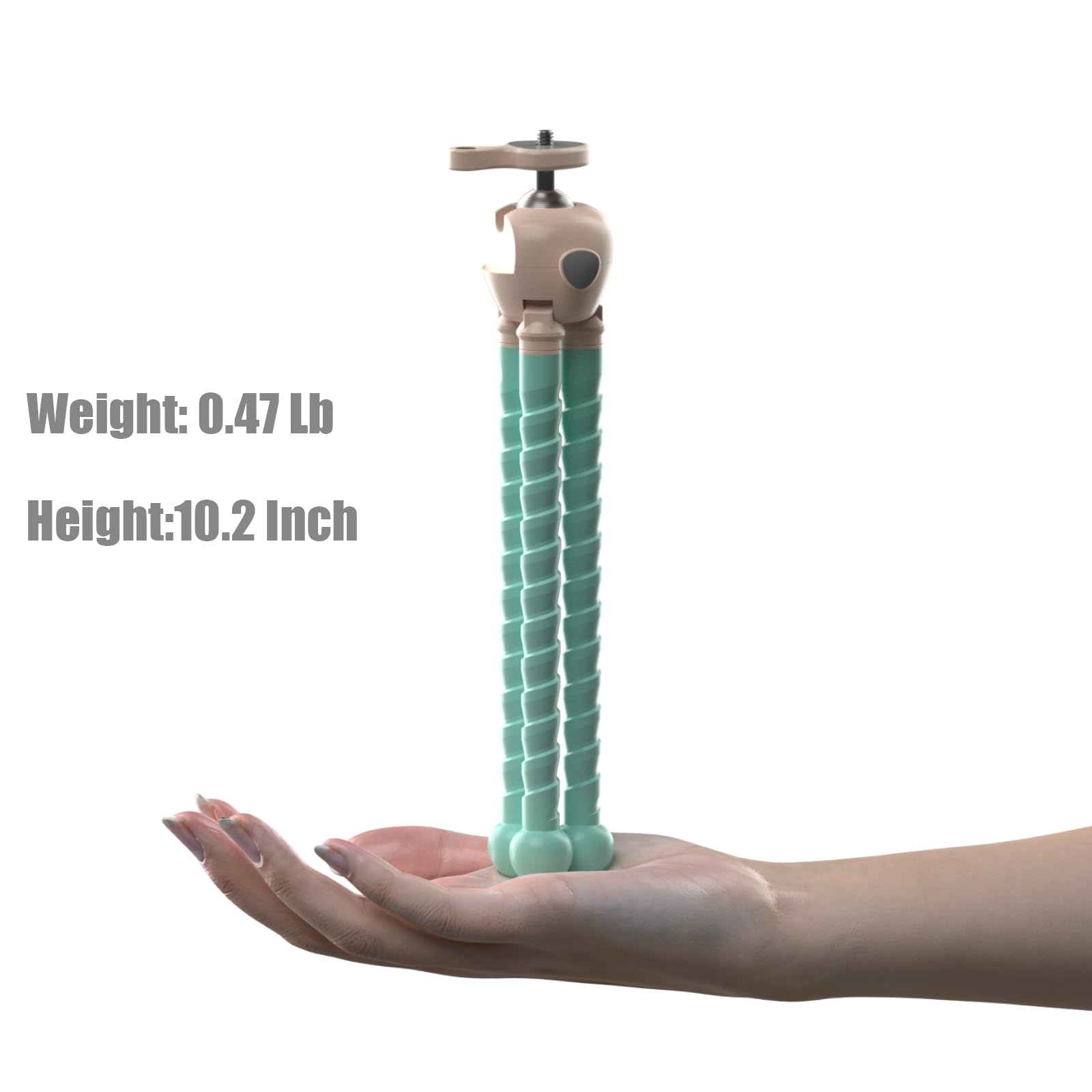 Jishane Camera Phone Tripod Mini Flexible Tripod Stand With Phone Holder Wireless Remote For Video Recording/Vlogging/Selfie