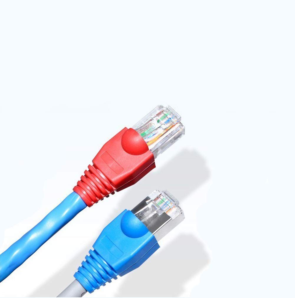 Akoak 100 Pack Red Rj 45 Connectors Rj45 Cat6 Cat5E Plugs Ethernet Network Cable Strain Relief Boots Rj45 Plugs Socket Boot Caps